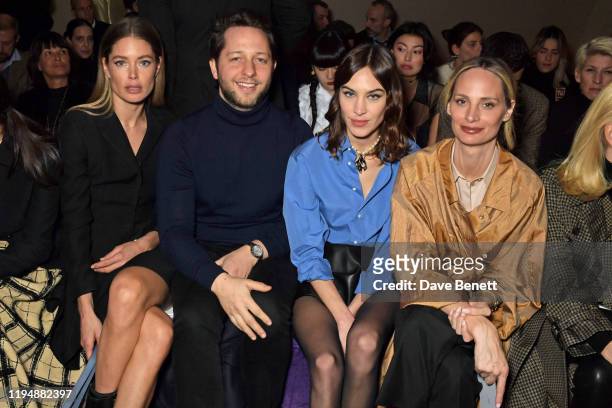 Doutzen Kroes, Derek Blasberg, Alexa Chung and Lauren Santo Domingo attend the Dior Haute Couture Spring/Summer 2020 show as part of Paris Fashion...