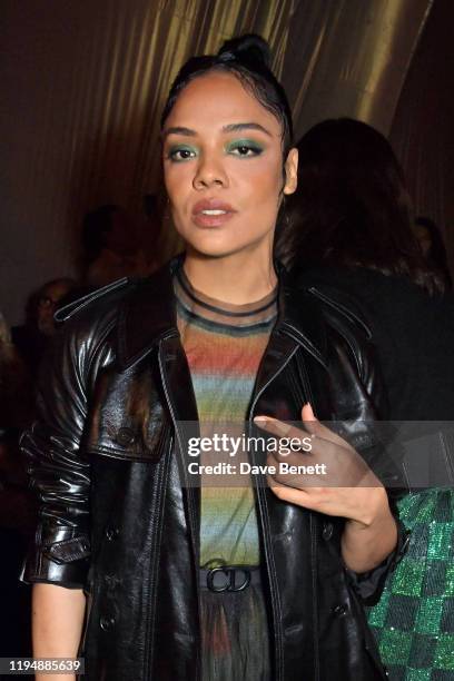 Tessa Thompson attends the Dior Haute Couture Spring/Summer 2020 show as part of Paris Fashion Week at Musee Rodin on January 20, 2020 in Paris,...