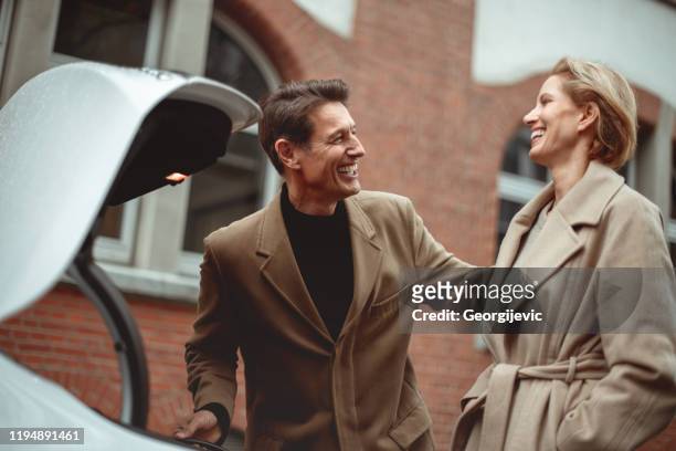 laughing together - georgijevic frankfurt stock pictures, royalty-free photos & images