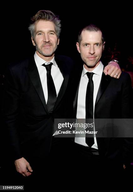 David Benioff and D. B. Weiss attend PEOPLE's Annual Screen Actors Guild Awards Gala at The Shrine Auditorium on January 19, 2020 in Los Angeles,...
