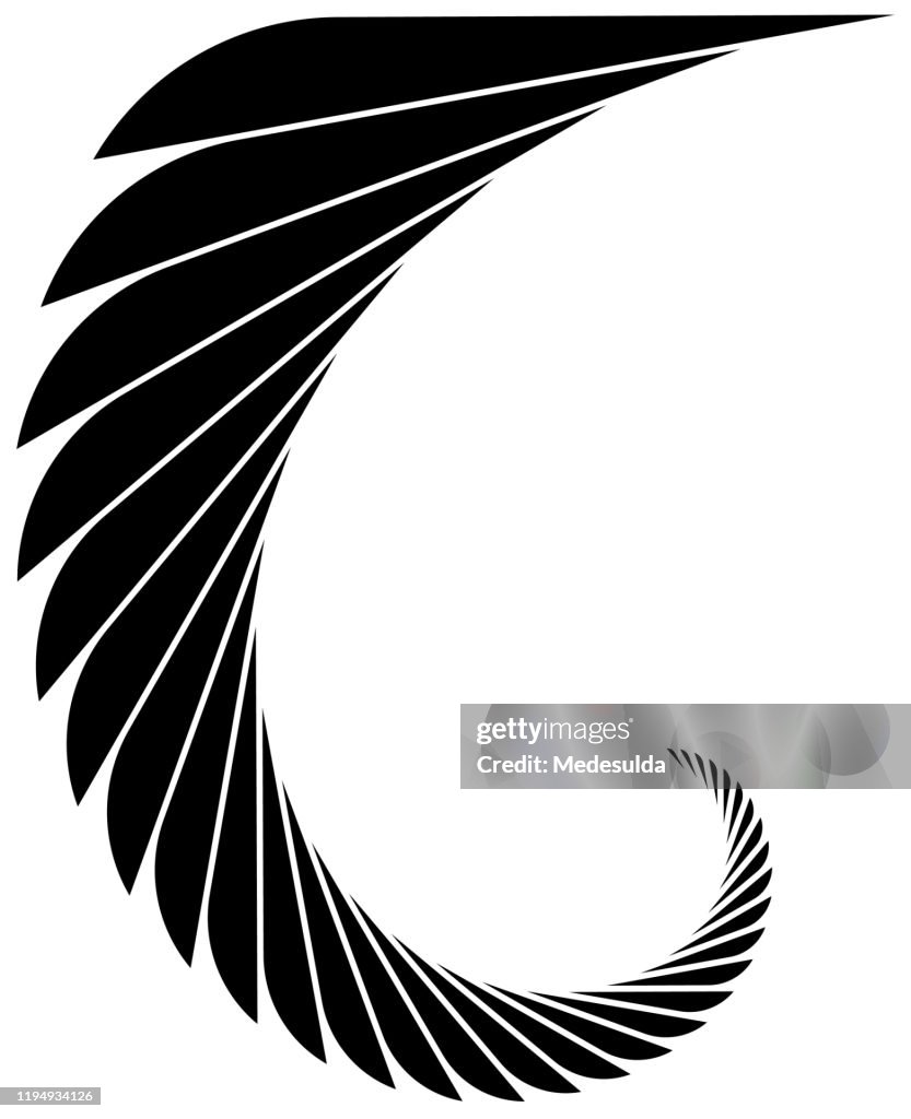 Feather Silhouette Vector