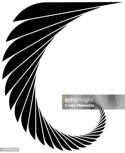 feather silhouette vector - turkey bird stock illustrations