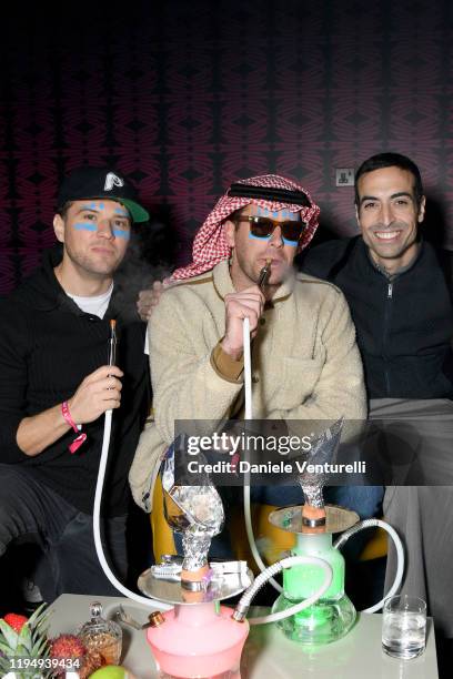 Ryan Phillippe, Armie Hammer and Mohammed Al Turki attend the MDL Beast Festival on December 19, 2019 in Riyadh, Saudi Arabia.