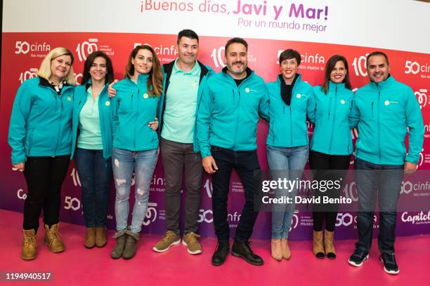 Awarded 'Ambulancia del Deseo' fundation attends '¡Buenos Dias, Javi Y Mar! Por Un Mundo Mejor' Cadena 100 Awards on December 19, 2019 in Madrid,...