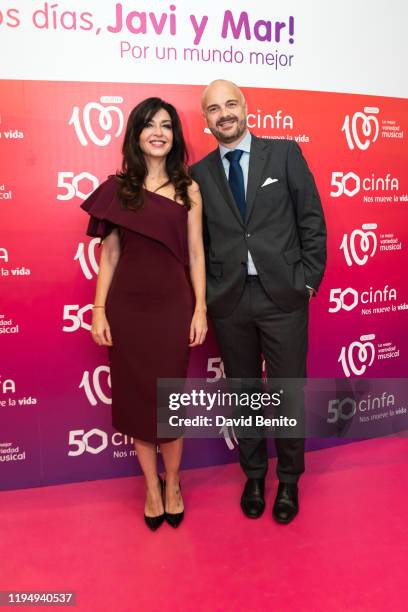 Mar Amate and Javi Nieves attend '¡Buenos Dias, Javi Y Mar! Por Un Mundo Mejor' Cadena 100 Awards on December 19, 2019 in Madrid, Spain.