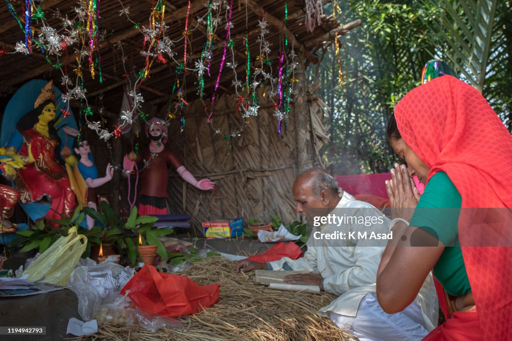 Bobibi Woman prays to God as she celebrates Bonbibi festival at Sundarbans ...