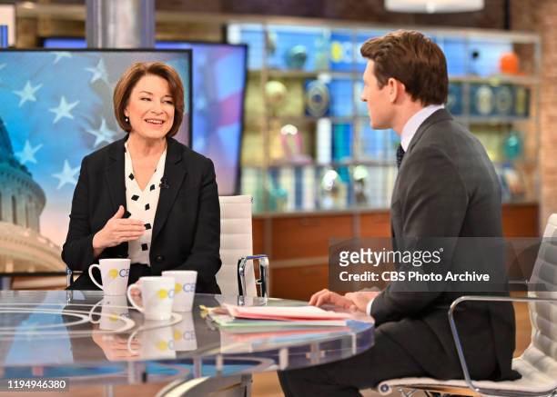 This Morning with Co-Host Tony Dokoupil interviews 2020 Democratic Presidential Candidate Amy Klobuchar LIVE on CBS This Morning, January 17th, 2020.