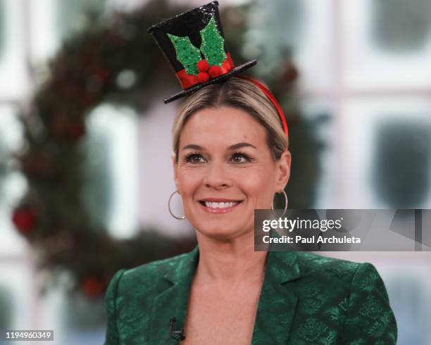 Chef / TV Personality Cat Cora visits Hallmark Channel's "Home & Family" at Universal Studios Hollywood on December 19, 2019 in Universal City,...