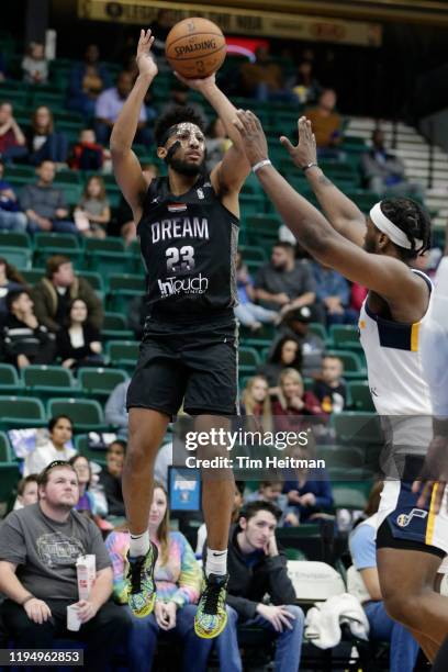 Josh Reaves of the Texas Legends shoots the ball during the fourth quarter against the Salt Lake City Stars on January 20, 2020 at Comerica Center in...