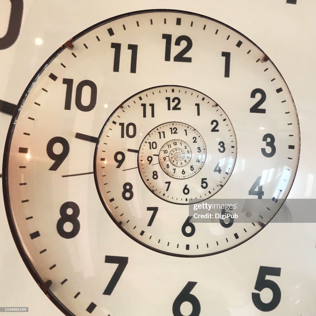 Eternal clock face generated from wall clock photo