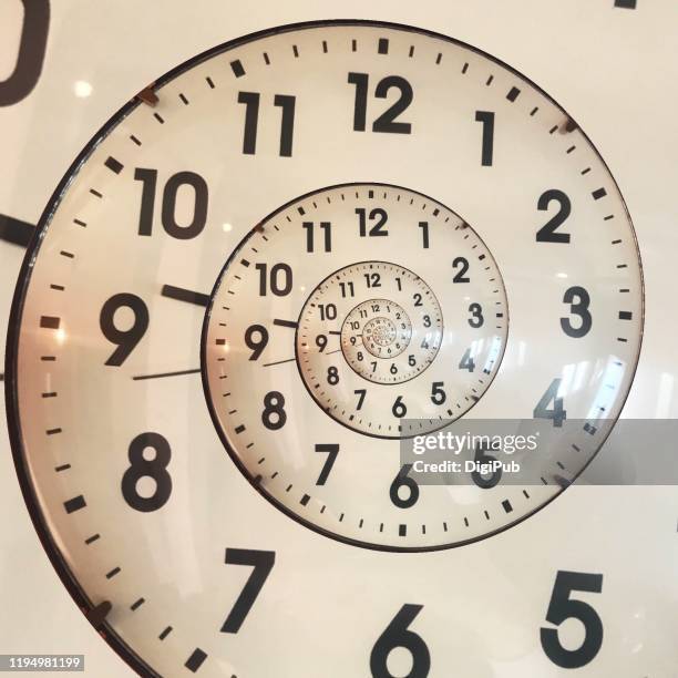 eternal clock face generated from wall clock photo - reloj antiguo fotografías e imágenes de stock
