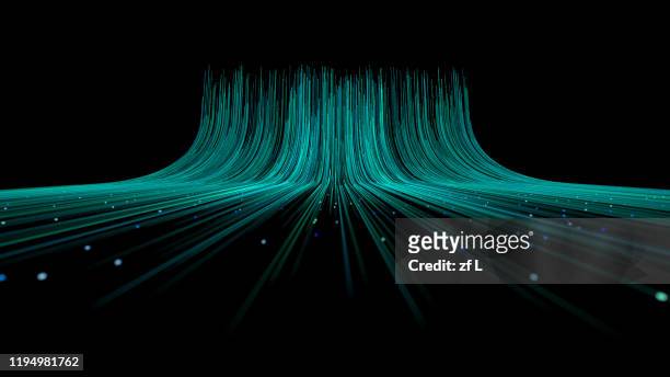 particle lines spreading outward - automotive design stock-fotos und bilder