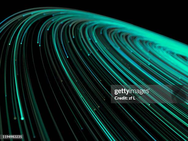 flowing particle lines - aerodynamic stock-fotos und bilder