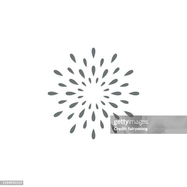 fireworks icon - exploding object stock illustrations