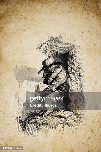 人性化動物插圖:獨自熊 人性化動物插圖:獨自熊