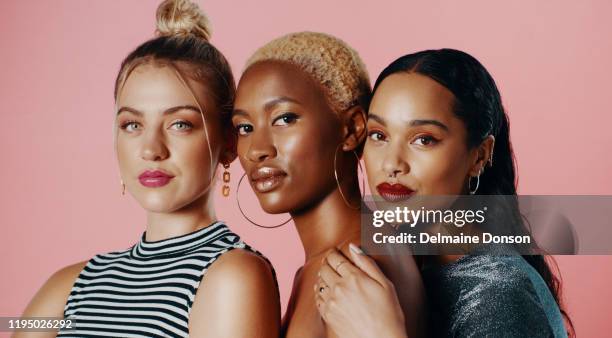 three different shades of beautiful - public appearance stock pictures, royalty-free photos & images