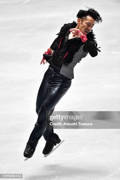 Daisuke Takahashi of Japan performs his routine in Men short program during day two of the 88th All Japan Figure Skating Championships at the Yoyogi...