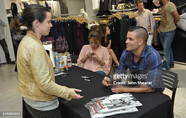Musician/ Actor Mark Salling signs copies of "Pipe Dreams" at GUESS on July 18, 2011 in Los Angeles, California.