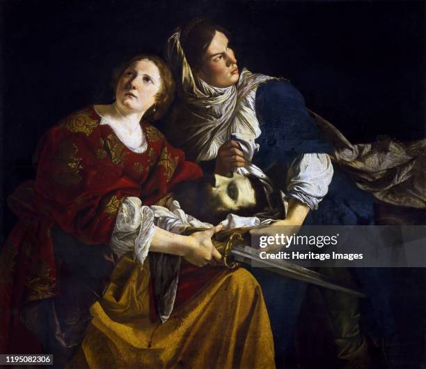 Judith and Her Maidservant with the Head of Holofernes, c. 1610. Found in the Collection of Musei Vaticani in Viale Vaticano, Rome. Artist...
