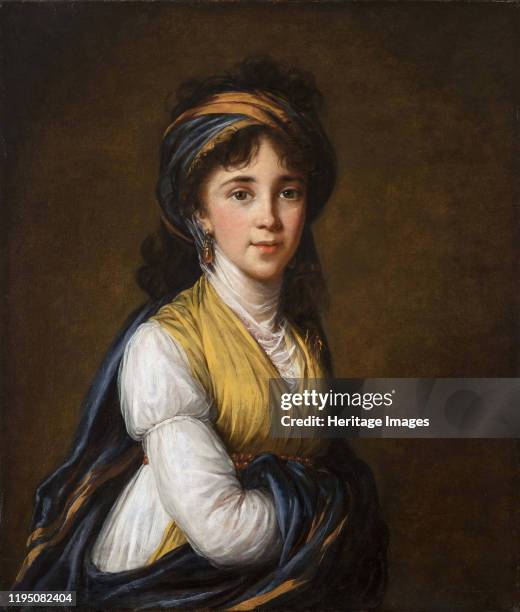 Portrait of Countess Anna Grigoryevna Belosselsky-Belozersky , 1798. Found in the Collection of National Museum of Women in the Arts. Artist Vigée Le...