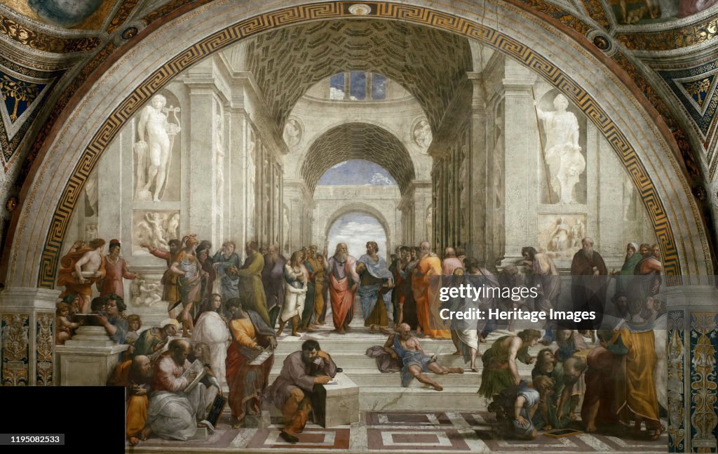 The School Of Athens. (Fresco In Stanza Della Segnatura)