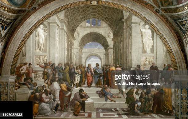 The School of Athens. , ca 1510-1511. Private Collection. Artist Raphael .