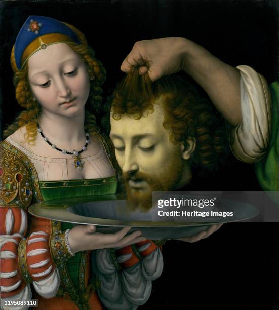 Salome with the Head of Saint John the Baptist, circa 1507-9. Artist Andrea Solario.