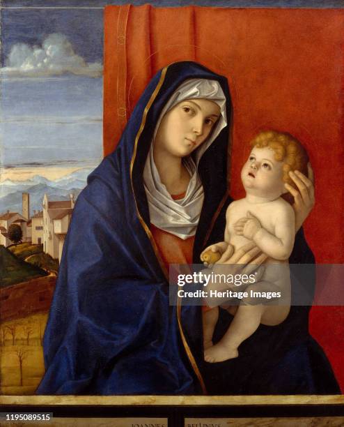 Madonna and Child, late 1480s. Artist Giovanni Bellini.