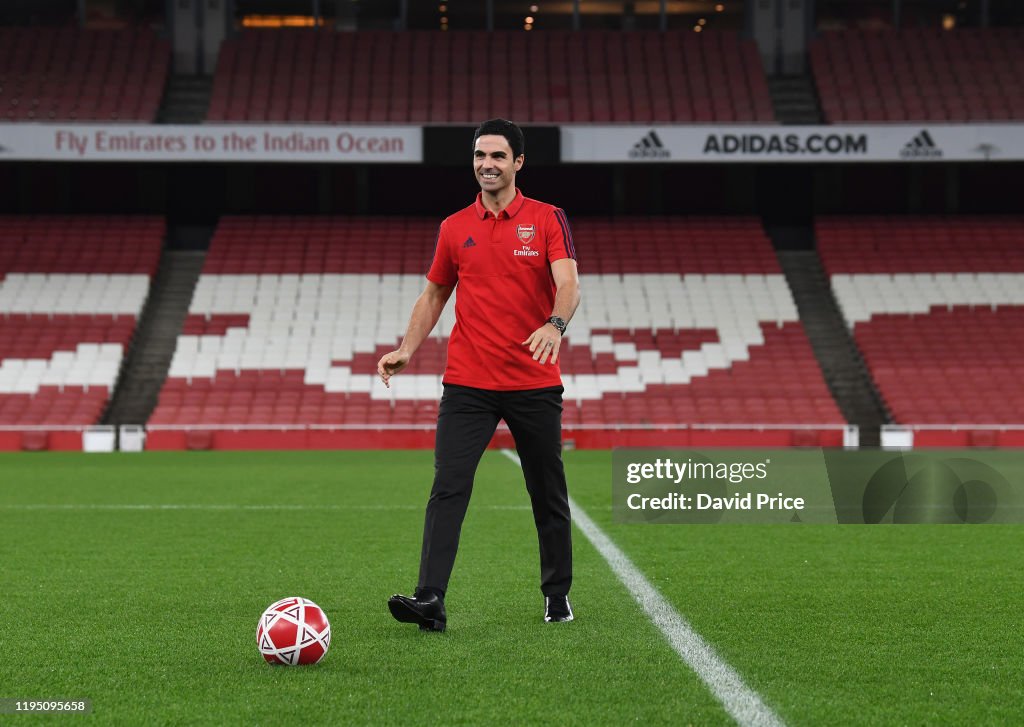 New Arsenal New Head Coach Mikel Arteta Visits the Emirates Stadium