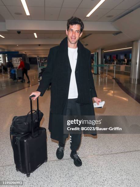 Mark Ronson is seen at Los Angeles International Airport on January 20, 2020 in Los Angeles, California.