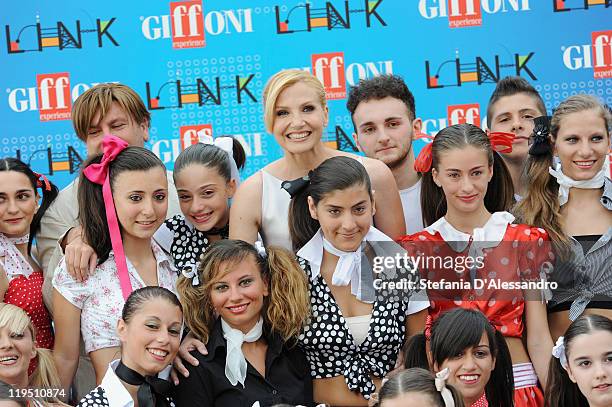 Lorella Cuccarini attends the 2011 Giffoni Experienceon photocall on July 21, 2011 in Giffoni Valle Piana, Italy.