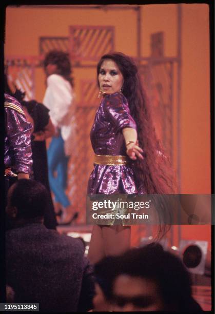 Soul Train Dancer Cheryl Song in the late 80s.