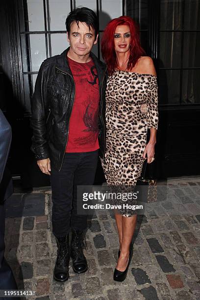 Gary Numan and Gemma Numan attends the Glenfiddich Mojo Honours List 2011 at The Brewery on July 21, 2011 in London, England.