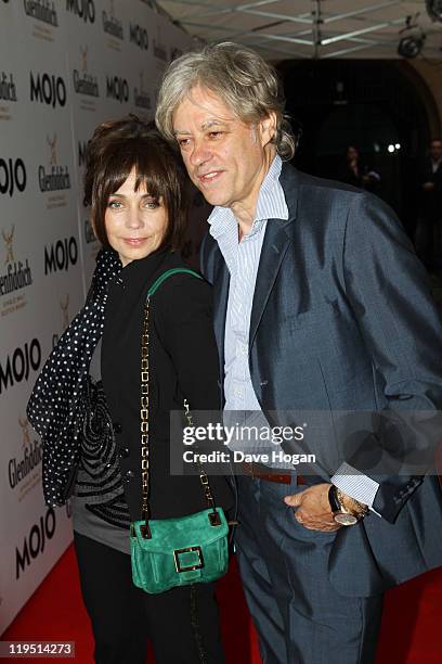 Sir Bob Geldof and Jeanne Marine attend the Glenfiddich Mojo Honours List 2011 at The Brewery on July 21, 2011 in London, England.