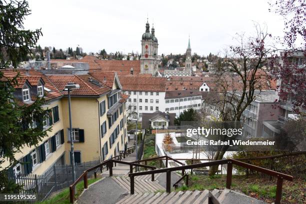 abdij van sankt gallen - st gallen stockfoto's en -beelden