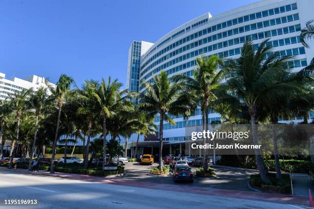 General view of the exterior during NATPE Miami 2020 - IBERSERIES Edition Presentation at Fontainebleau Hotel on January 21, 2020 in Miami Beach,...