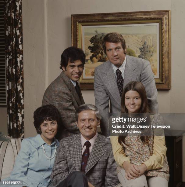 Reni Santoni, Lee Majors, Joan Darling, Arthur Hill, Christine Matchett promotional photo for the ABC tv series 'Owen Marshall, Counselor at Law'.