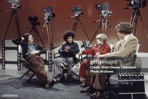 David Steinberg, Kirk Calloway, Kirby Furlong, Jeff East appearing on the ABC tv series 'Wide World of Entertainment' episode 'Movies, Movies,...