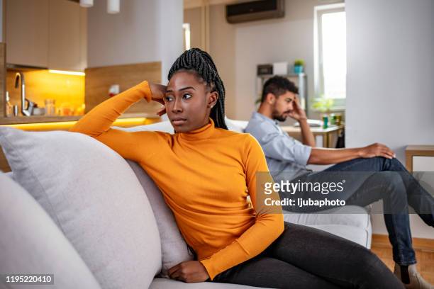 can our relationship be saved? - angry black woman stock pictures, royalty-free photos & images