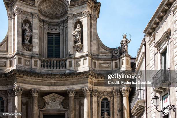 basilica della collegiata - barocco foto e immagini stock