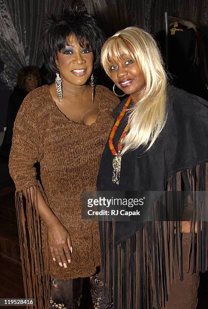 Patti LaBelle & Janice Combs during Patti LaBelle Hosts Holiday Party to Launch Management Company at Estate in New York, New York, United States.