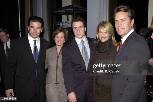 Billy Baldwin, Secretary Andrew Cuomo & wife, Christie Brinkley, and husband Peter Cook