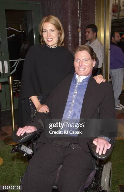 Dana Reeve and Christopher Reeve during First You Dream... A Tribute to Courage - Honoring Christopher Reeve and Bran Pace at The New Amsterdam...