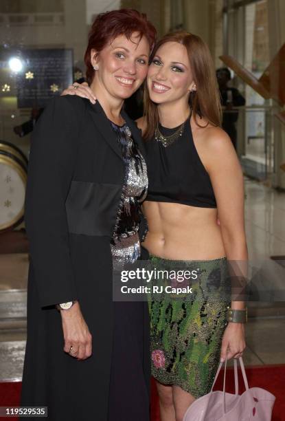 Deborah Gibson & mother during The Fragrance Foundation Celebrates 30 Years of FIFI Awards at Avery Fisher Hall at Lincoln Center in New York City,...