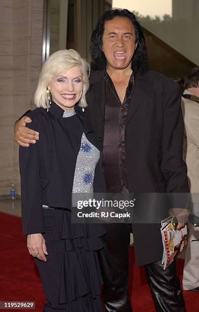 Deborah Harry & Gene Simmons during The Fragrance Foundation Celebrates 30 Years of FIFI Awards at Avery Fisher Hall at Lincoln Center in New York...
