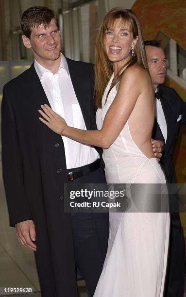 Carol Alt with Alexei Yashin during The Fragrance Foundation Celebrates 30 Years of FIFI Awards at Avery Fisher Hall at Lincoln Center in New York...