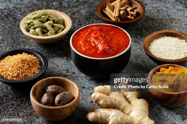 african spices - marrakech spice stock pictures, royalty-free photos & images