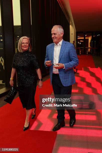 Malcolm Turnbull and Lucy Turnbull attend the official opening of the Sydney Coliseum Theatre on December 21, 2019 in Sydney, Australia.