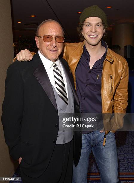 Clive Davis and Gavin DeGraw during 34th Annual Songwriters Hall Of Fame Awards - Pressroom at Marriott Marquis in New York City, New York, United...