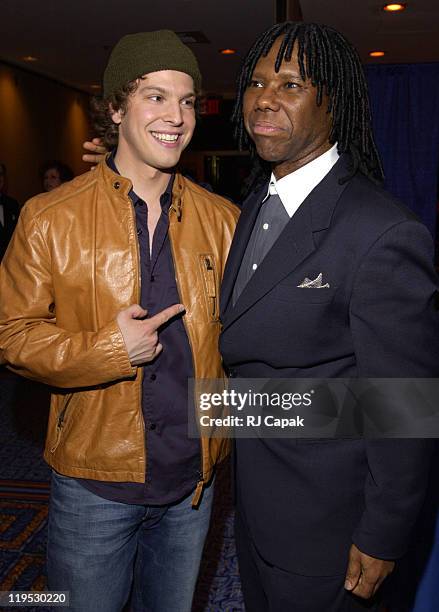 Gavin DeGraw & Nile Rodgers during 34th Annual Songwriters Hall Of Fame Awards - Pressroom at Marriott Marquis in New York City, New York, United...